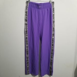 Nike Women's Pro Tear Away purple Pants, Small